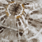 D'Decor Platinum AW25 Kaleido Dark Earth Abstract Digitally Printed 5-Piece Double Bedsheet Set | RP226 Kaleido Dark Earth