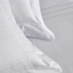 D'Decor Pearl Miraan Lucent White Super Premium 5-Piece Bedsheet Set | 1000 TC Cotton Sateen with Elegant Embroidery | PE02 Lucent White