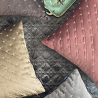 Sadyaska Stellar Dark Grey Velvet 1 Pcs Bedspread