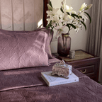 Sadyaska Dolce Lilac Velvet 1 Pcs Bedspread