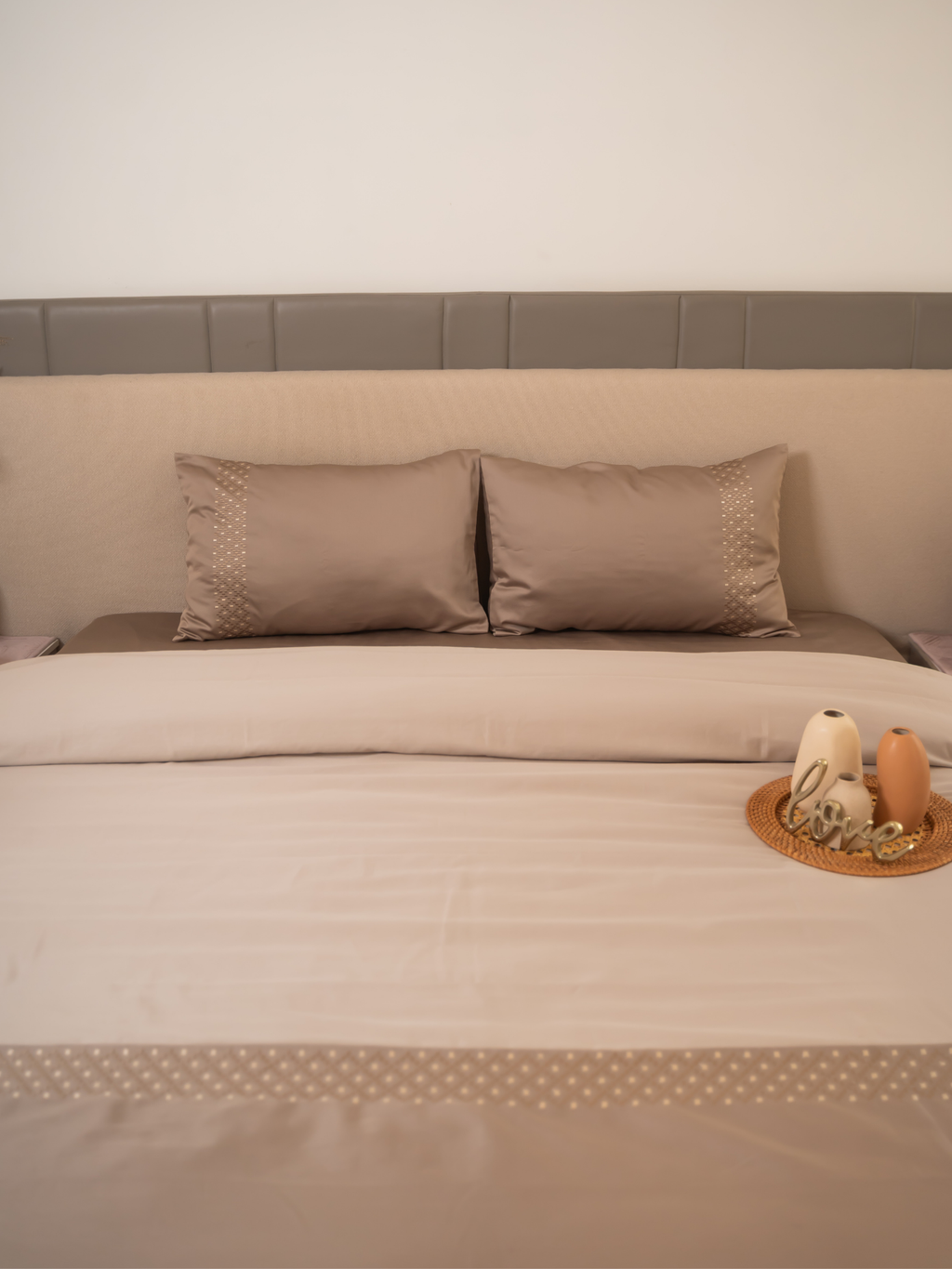 Sadyaska Tessa Mocha Beige Dreams 1 Pcs Duvet Cover