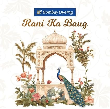 Bombay Dyeing Rani Ka Buag 7817 Heritage Floral 400TC Cotton Satin King Bedsheet Set | 7817 Sisodia Rani Baug