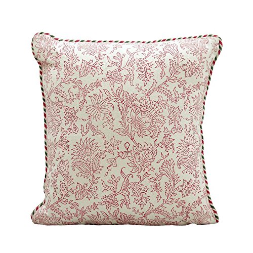 Sadyaska Hand Block Home Decore Print Throw Pillow Case , 16"x16" 1 Pcs Cushion Cover