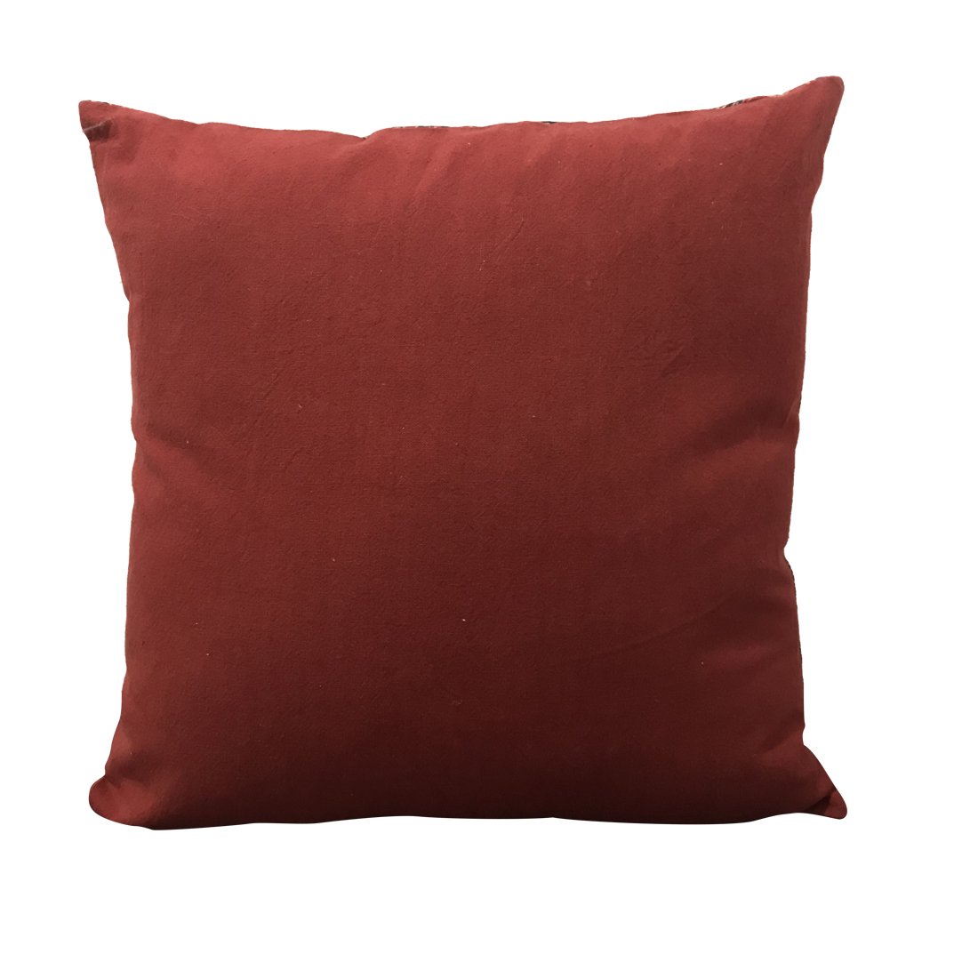 Sadyaska Ajrakh Print 16x16 Maroon Color 1 Pcs Cushion Cover
