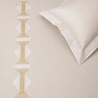 Sansaar by DDdecor Large Bedsheet Set with 2 Pillow Covers - Origami - Antarctica - Embroidered - 1 Pc