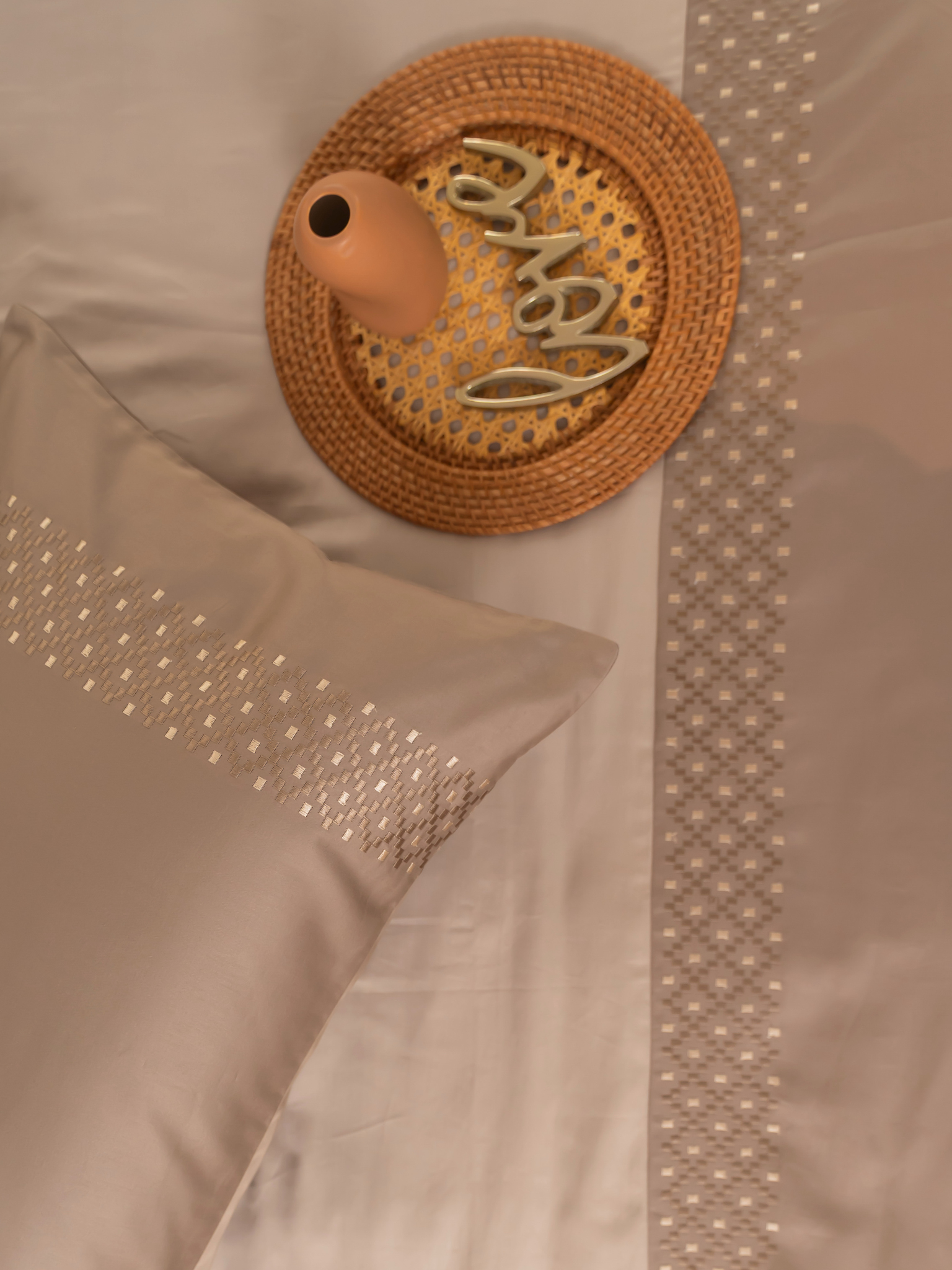 Sadyaska Tessa Mocha Beige Dreams 1 Pcs Duvet Cover Set