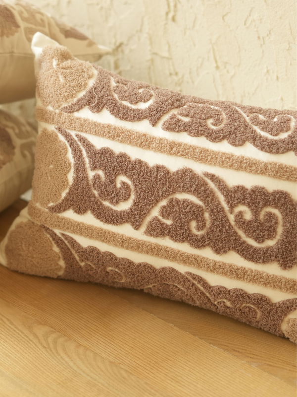 Sadyaska Fantasia Oats Beige Deco Cotton Embroidered 12