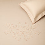 Sansaar by DDdecor Large Bedsheet Set with 2 Pillow Covers - Berrywisp - Natural - Embroidered - 1 Pc