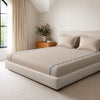 Sansaar by DDdecor Large Bedsheet Set with 2 Pillow Covers - Accord - Birch - Embroidered - 1 Pc