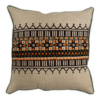 Sadyaska Printed Designer Cotton s Ivory Color (16" X 16")… 1 Pcs Cushion Cover
