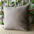 Sadyaska Teal and Taupe Quilted Reversible Cotton 1 Pcs Euro Sham