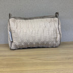 Sadyaska Beige Cotton Medium Size ed Wedding Jewelry Pouch / Cosmetic / Make Up Case Multifunction Storage 1 Pcs Quilt
