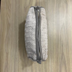 Sadyaska Beige Cotton Medium Size ed Wedding Jewelry Pouch / Cosmetic / Make Up Case Multifunction Storage 1 Pcs Quilt
