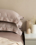 Sadyaska Lavender Tencel Set with Lace 1 Pcs Bedsheet