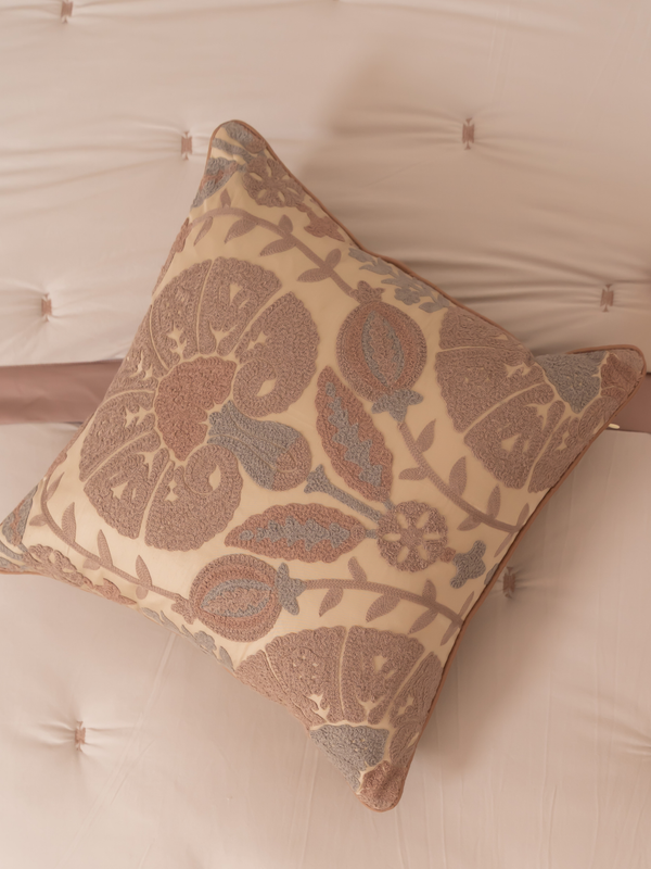 Sadyaska Bonica Beige Cotton Embroidered 16