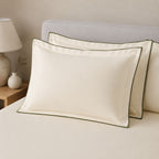 Sansaar by DDdecor Large Bedsheet Set with 2 Pillow Covers - Summerfeild - Snow White - Embroidered - 1 Pc