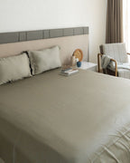 Sadyaska Pistachio Tencel Set with Lace 1 Pcs Bedsheet