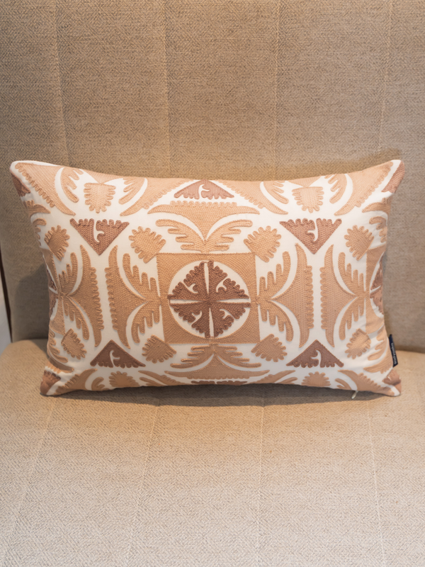 Sadyaska Dune Oats Beige Cotton Embroidered 12