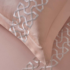 D'Decor Imperial II Stella Amberlight Elegant Embroidered 5-Piece Double Bedsheet Set | IP05 Amberlight