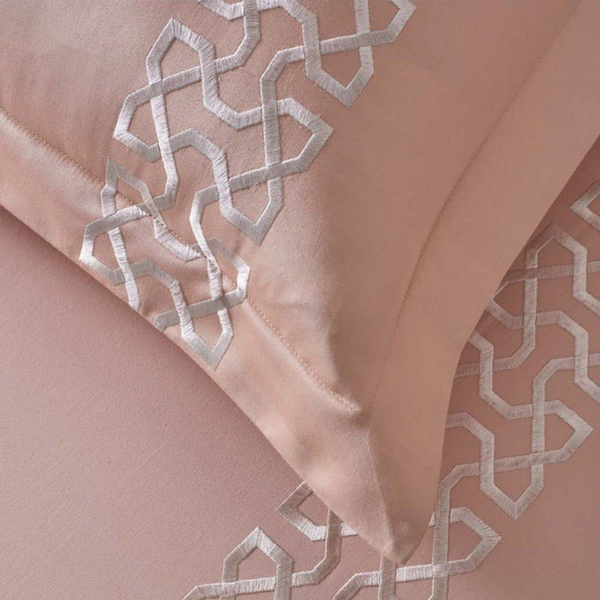D'Decor Imperial II Stella Amberlight Elegant Embroidered 5-Piece Double Bedsheet Set | IP05 Amberlight
