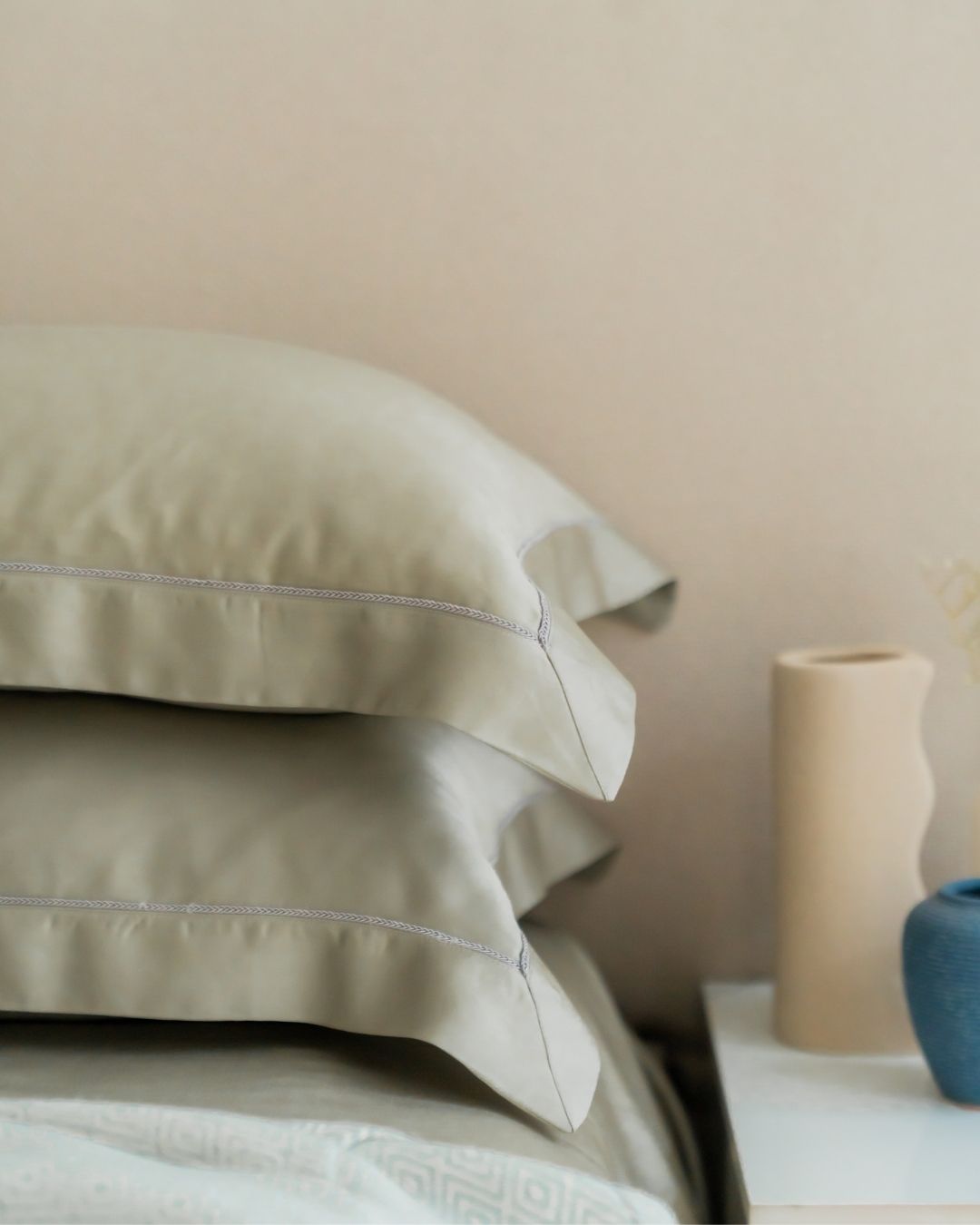 Sadyaska Pistachio Tencel Set with Lace 1 Pcs Bedsheet