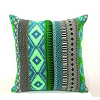 Sadyaska Decorative Hand Weaving Sofa Pillow Green 16x16 1 Pcs Cushion Cover