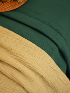 Sadyaska Bonito Emerald Green Velvet Sage Tencel Christmas 1 Pcs Bedding Set