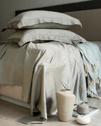 Sadyaska Pistachio Tencel Set with Lace 1 Pcs Bedsheet