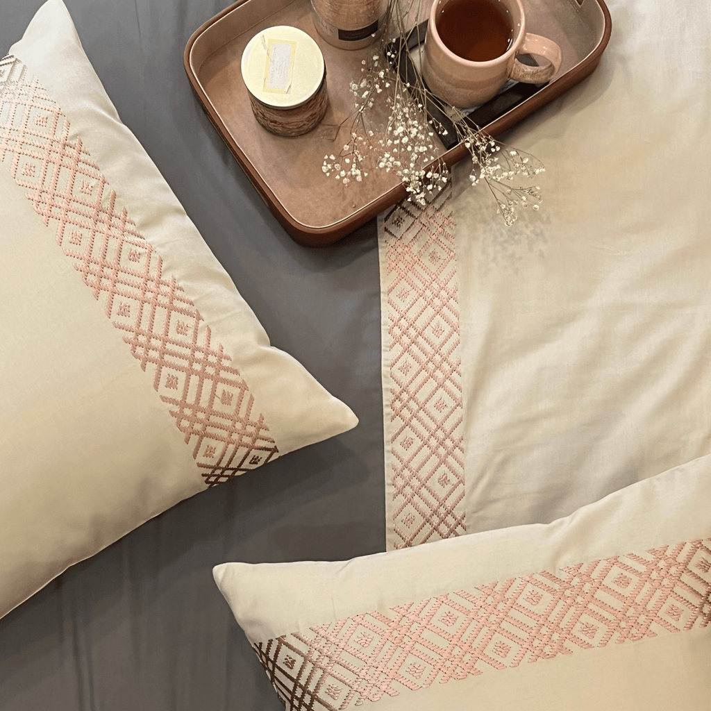 Sadyaska Classic Beige Elephant Grey Dreams 1 Pcs Duvet Cover Set