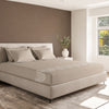 Sansaar by D'Decor Large Bedsheet Set with 2 Pillow Covers - Paros - Cloud Grey - Embroidered - 1 Pc
