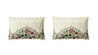 Spaces Shubha Kalamkari Sylvian Green Traditional Ethnic 300TC Cotton Super King Bed Sheet Set | 1085762 Sylvian Green
