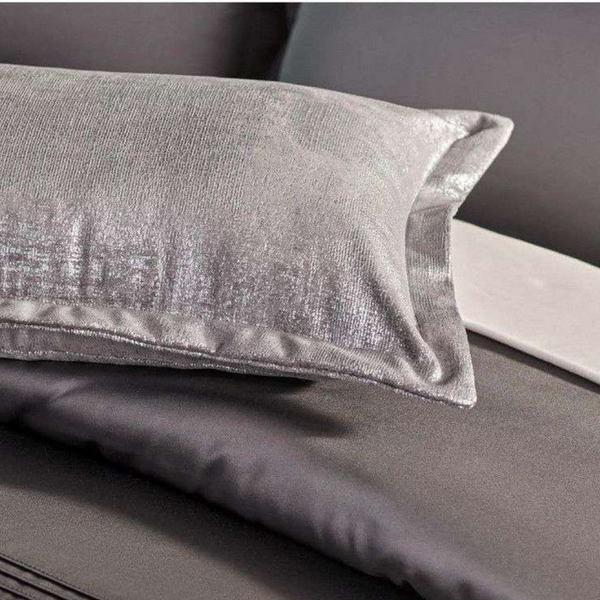 D'Decor Bedsuites Ambrose Charcoal Luxury 6-Piece Bedding Gift Set | Premium Embroidered Duvet Cover & Double Bedsheet | KP47 Charcoal