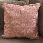 Sadyaska Decorative Fern Blush Velvet 16x16 1 Pcs Cushion Cover
