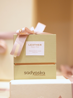 Sadyaska Happy Time Scented Candle -Green Leather 1 Pcs Product