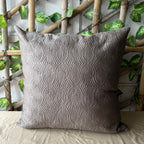 Sadyaska Khaki and Hazel Beige Quilted Reversible Cotton 1 Pcs Euro Sham