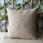 Sadyaska Rust and Hazel Beige Quilted Reversible Cotton 1 Pcs Euro Sham