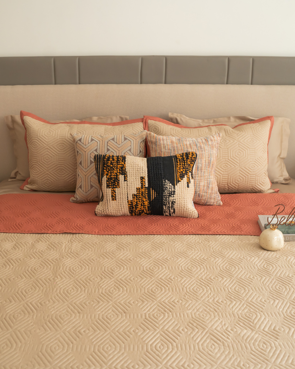 Sadyaska Macao Sand And Terracotta Cotton Rich Trousseau Set 10 Pcs Product