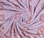 Spaces Shubha Papier Mâché Lavender Fogg Traditional 3-Dimensional Art 300TC Cotton Super King Bed Sheet Set | 1085770 Lavender Fogg