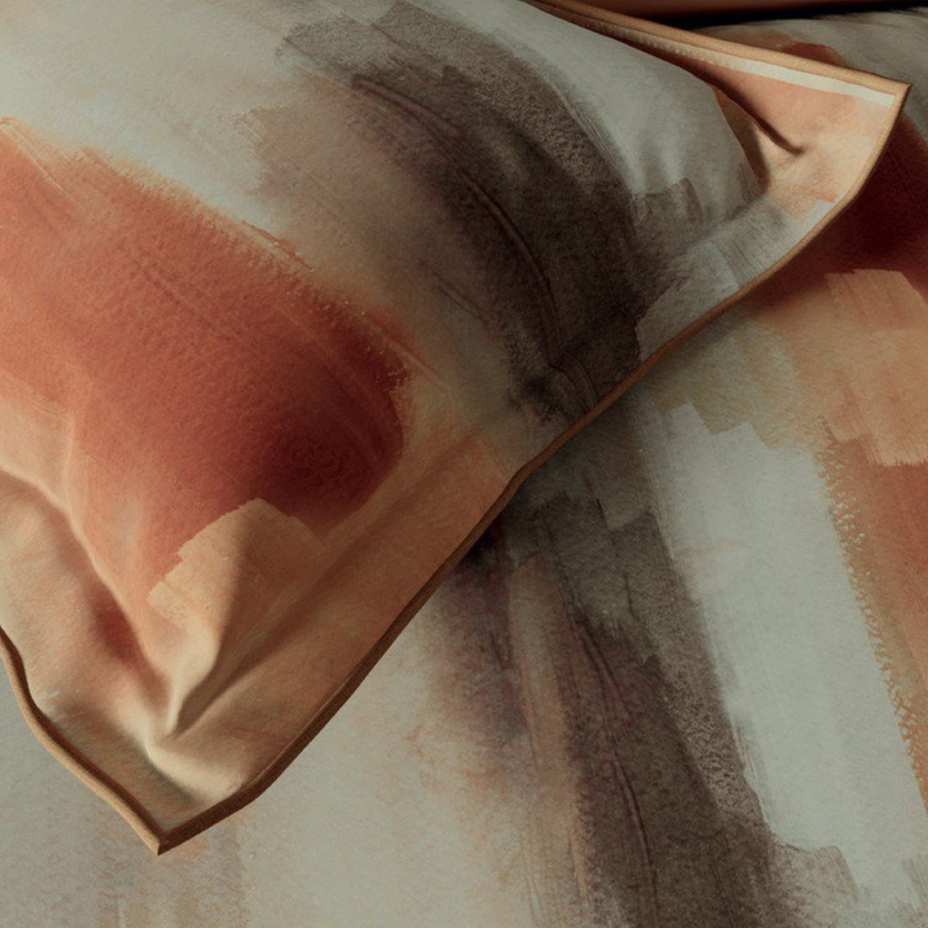 D'Decor Mirage Reverie Topaz Abstract Digitally Printed 3-Piece Double Bedsheet Set | MS05 Topaz