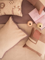 Sadyaska Adelle Old Rose and Buff 300TC Cotton 10 Pcs Bedding Set