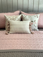 Sadyaska Adore Rose and Taupe 300TC Cotton 10 Pcs Bedding Set