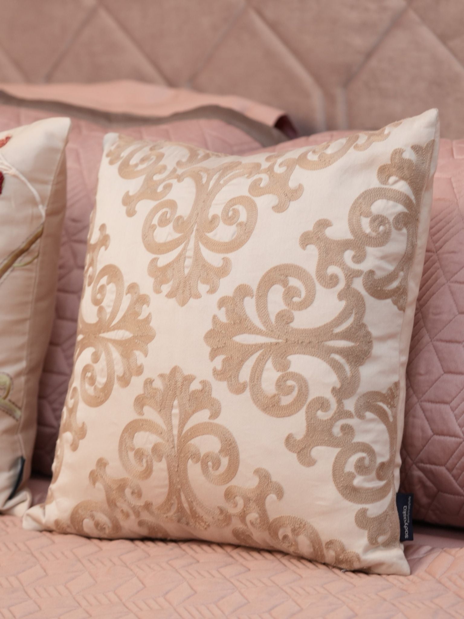 Sadyaska Adore Rose and Taupe 300TC Cotton 10 Pcs Bedding Set