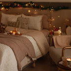 Sadyaska Oats Beige and Ivory Adore Cotton Reversible 1 Pcs Bedspread