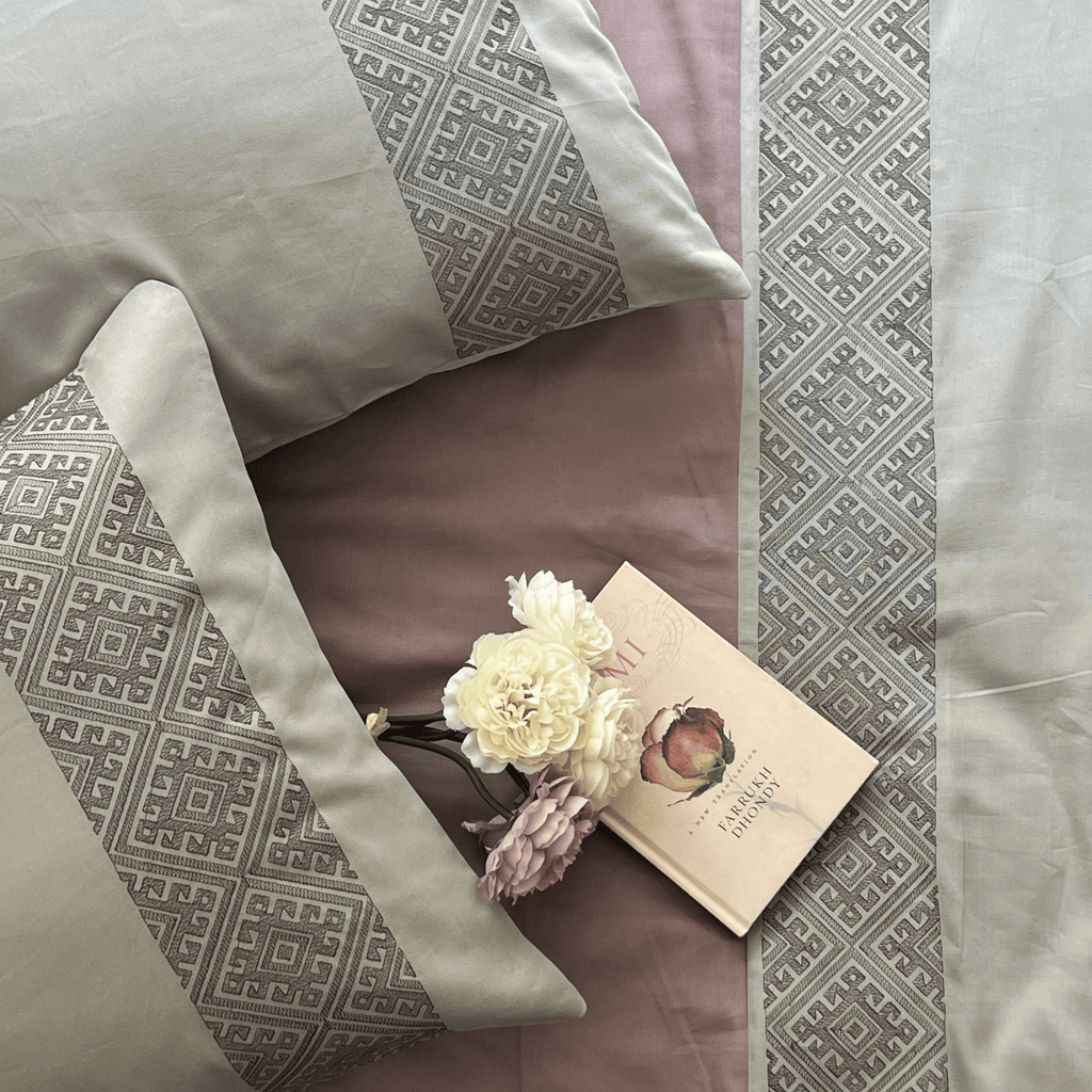 Sadyaska Arcane Silver Old Rose Dreams 1 Pcs Duvet Cover Set
