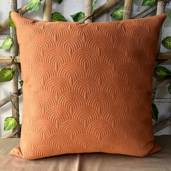 Sadyaska Beetle Rust Quilted Cotton 1 Pcs Euro Sham