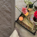 Sadyaska Buff & Khaki Blossom Reversible 1 Pcs Bedspread