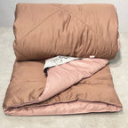 Sadyaska Brandy Rose and Old Rose 1000TC Cotton Rich Reversible Downfill 1 Pcs Quilt