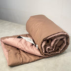 Sadyaska Brandy Rose and Old Rose 1000TC Cotton Rich Reversible Downfill 1 Pcs Quilt