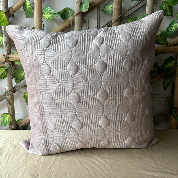 Sadyaska Bubble Onion Pink Quilted Velvet 1 Pcs Euro Sham