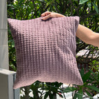 Sadyaska Decorative Bello Lilac Velvet 16x16 1 Pcs Cushion Cover